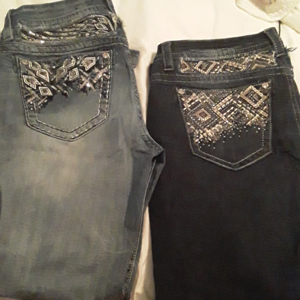 2 pairs of MISS ME jeans